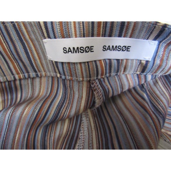 Samsoe Samsoe Multicolored Striped Wide Leg Elina Trousers Pants Size XS NWOT - Picture 6 of 6